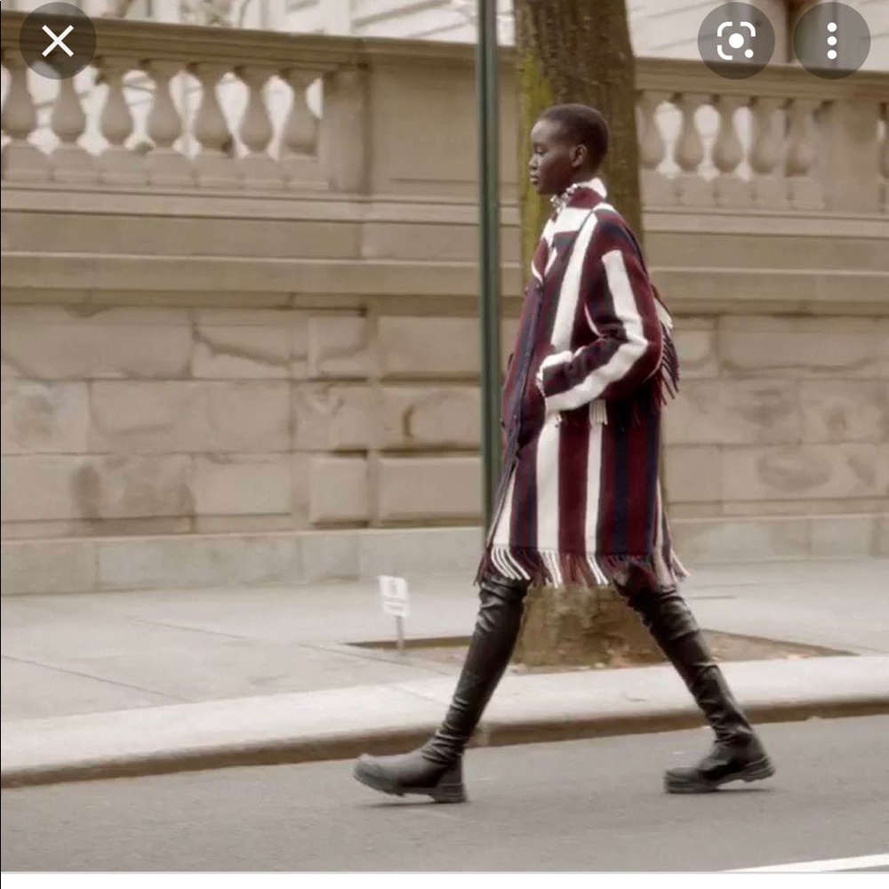 H&M Studio 2019 Wool Blend Fringe Jacket